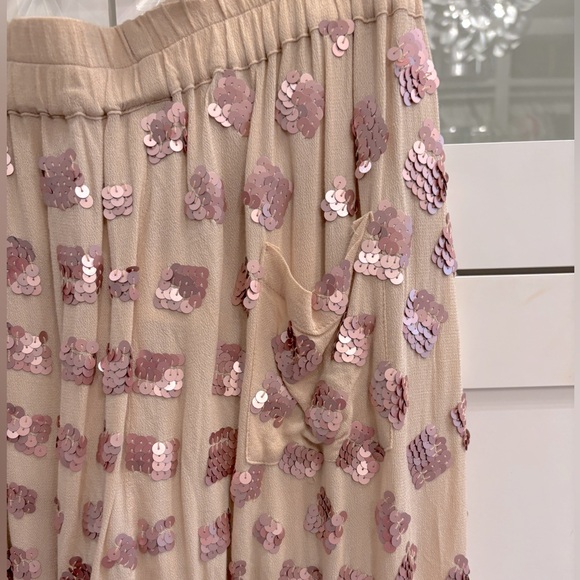 Free People Break Of Dawn Harem Pants Sequin Embellished XS - Picture 5 of 5